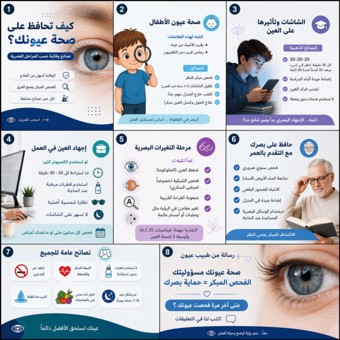 كيف نحافظ على صحة أعيننا؟