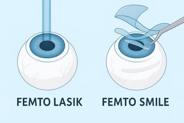 أيهما أفضل: عملية سمايل برو أم الفيمتو ليزك؟